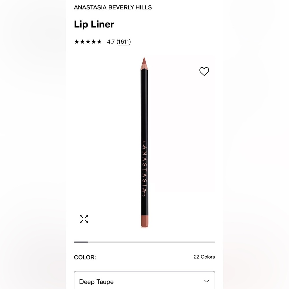 New Never Used Anastasia Beverly Hills Lip Liner in color Deep Taupe
